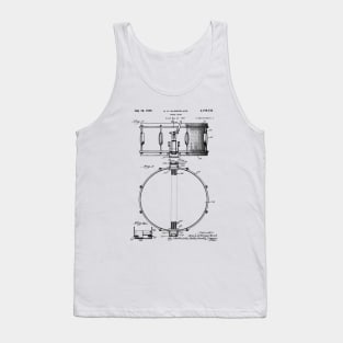 Snare Drum 1939 Vintage Patent Print Tank Top